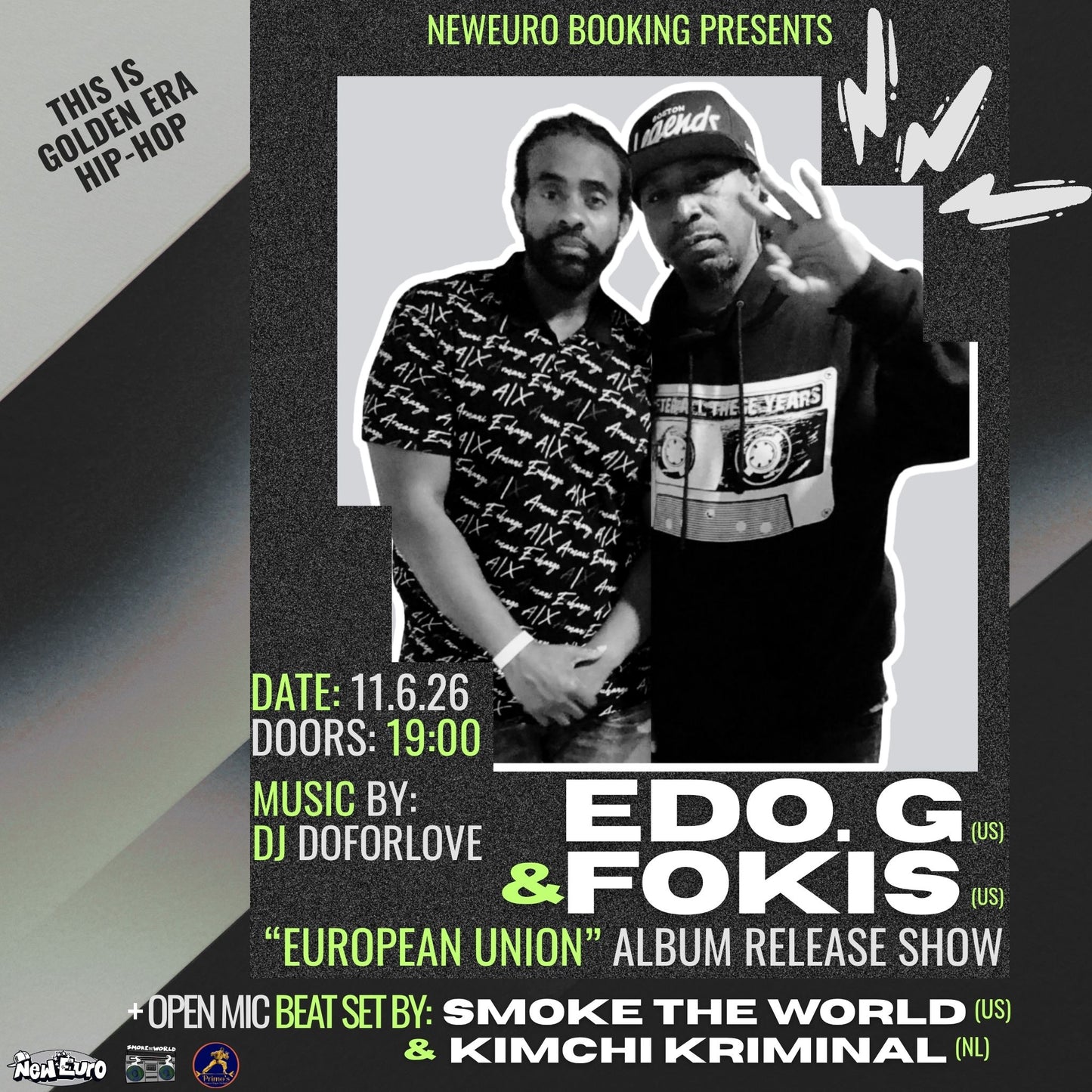 Edo. G & Fokis — "European Union" Album Release Show | June 11, 2026 (Amsterdam, NL)