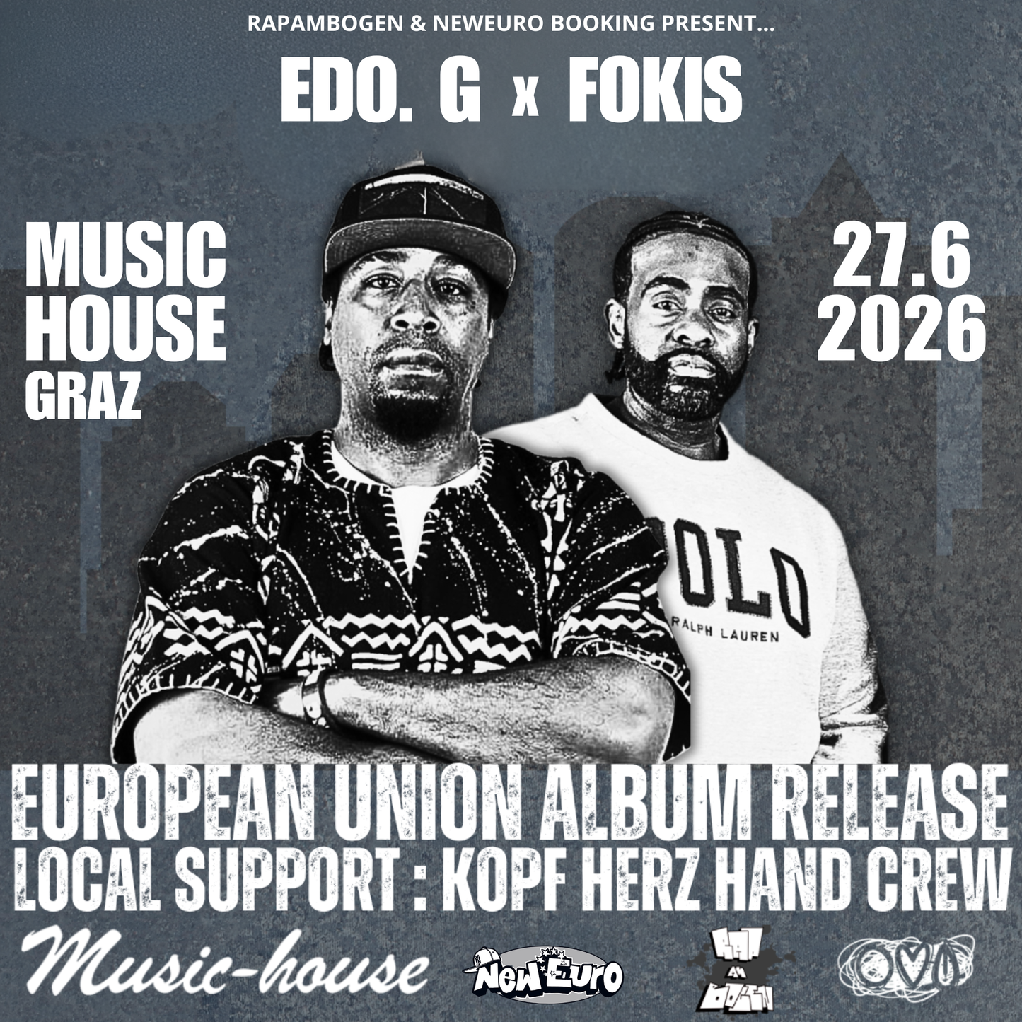 Edo. G & Fokis — "European Union" Album Release Show | June 27, 2026 (Graz, AT)