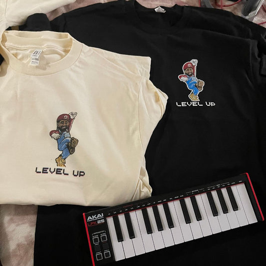 Mario Fokis - "Level Up" T-Shirt (Small Print) + Album