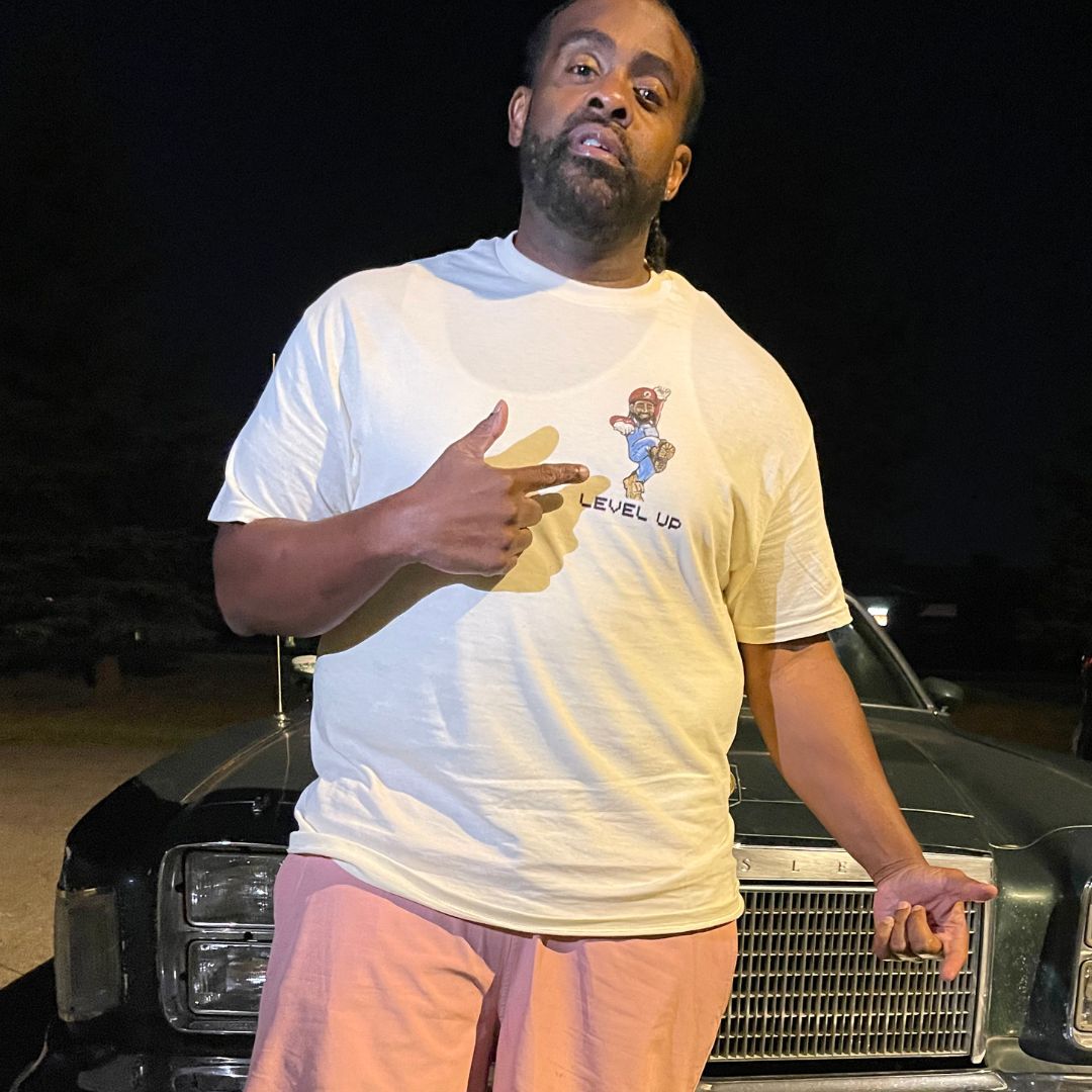 Mario Fokis - "Level Up" T-Shirt (Small Print) + Album