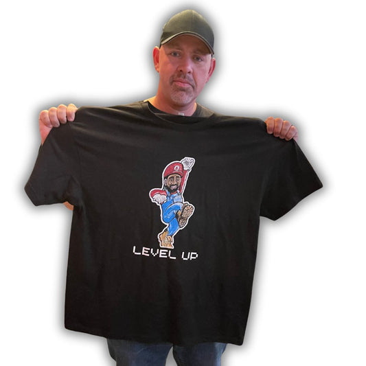 Mario Fokis - "Level Up" T-Shirt (Large Print) + Album