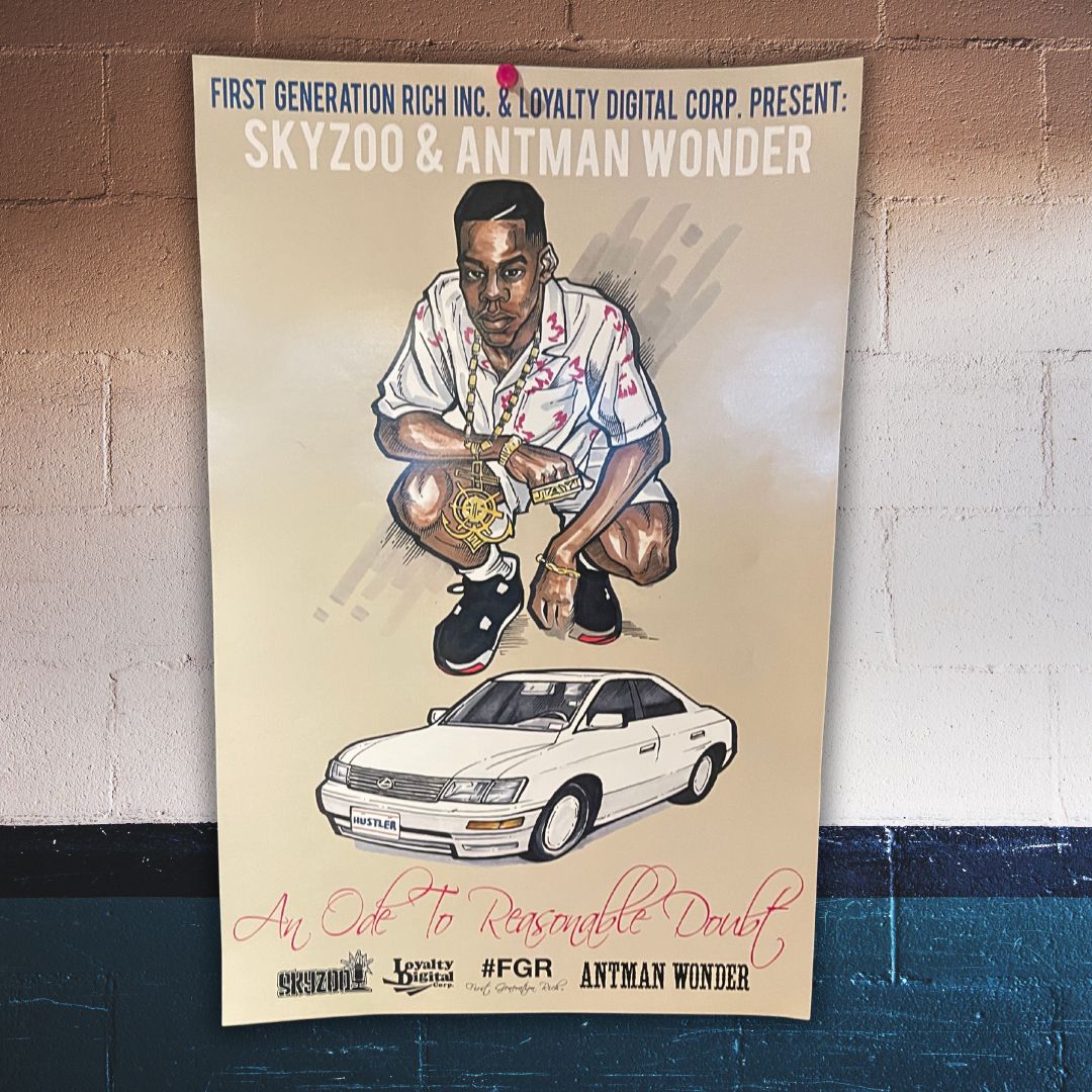 Skyzoo 'An Ode to Reasonable Doubt' Poster - FREE (Just Pay Shipping + Handling)