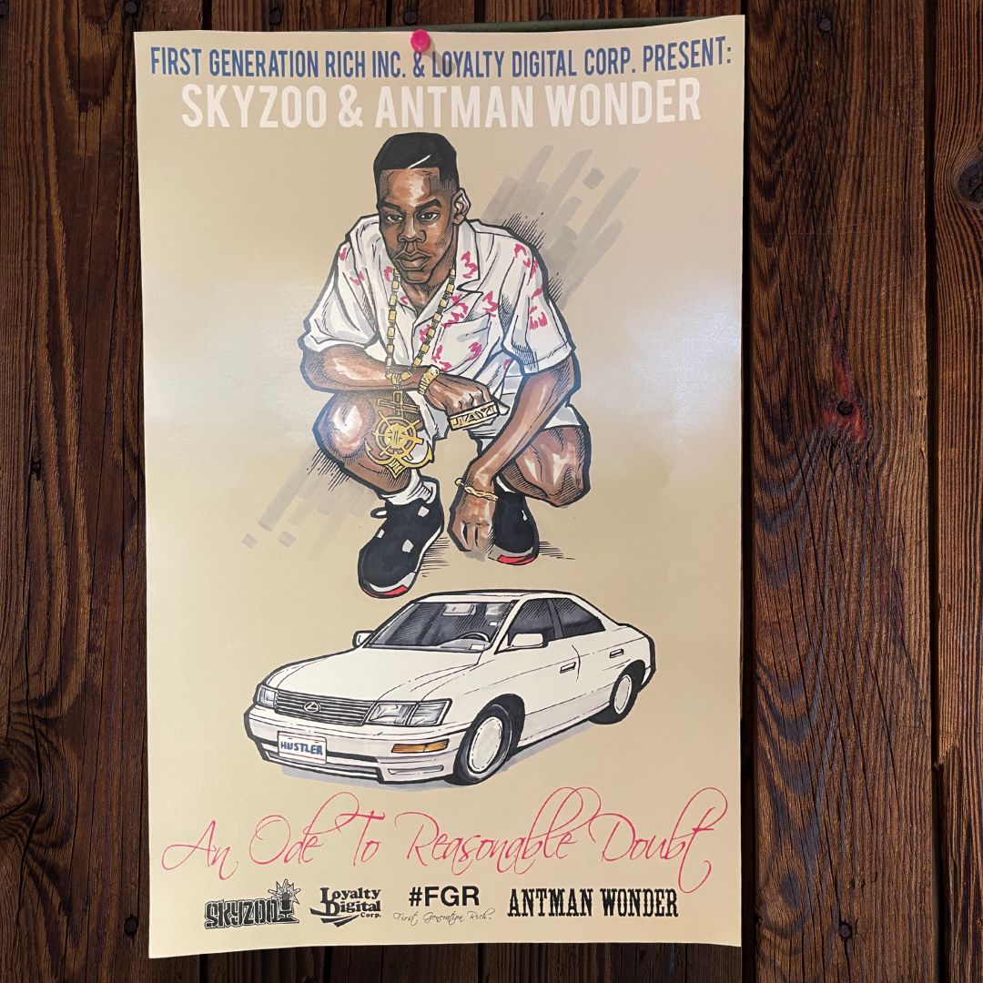 Skyzoo 'An Ode to Reasonable Doubt' Poster - FREE (Just Pay Shipping + Handling)