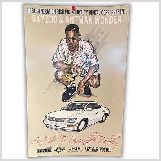 Skyzoo 'An Ode to Reasonable Doubt' Poster - FREE (Just Pay Shipping + Handling)