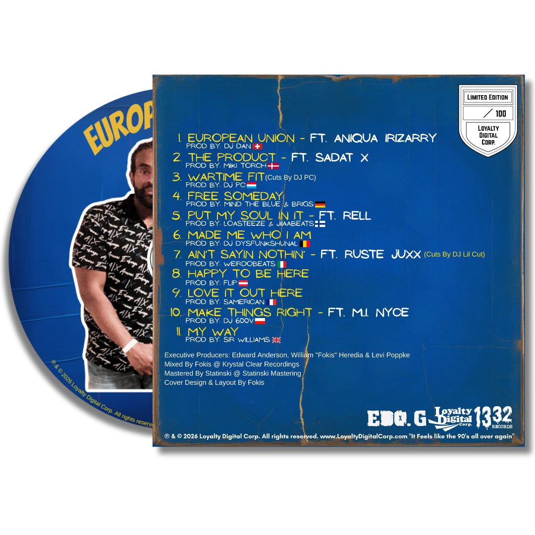 Edo. G x Fokis — European Union CD | Collector's Edition (V.I.Pre-Order)