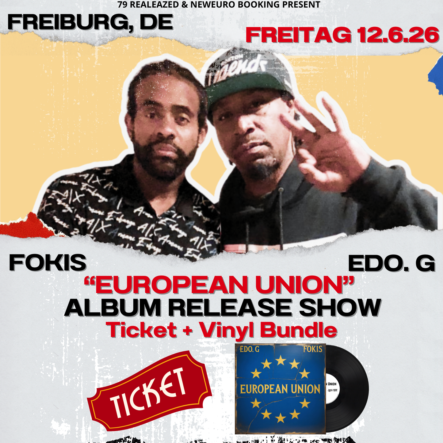 Edo. G & Fokis — "European Union" Album Release Show | June 12, 2026 (Freiburg, DE)