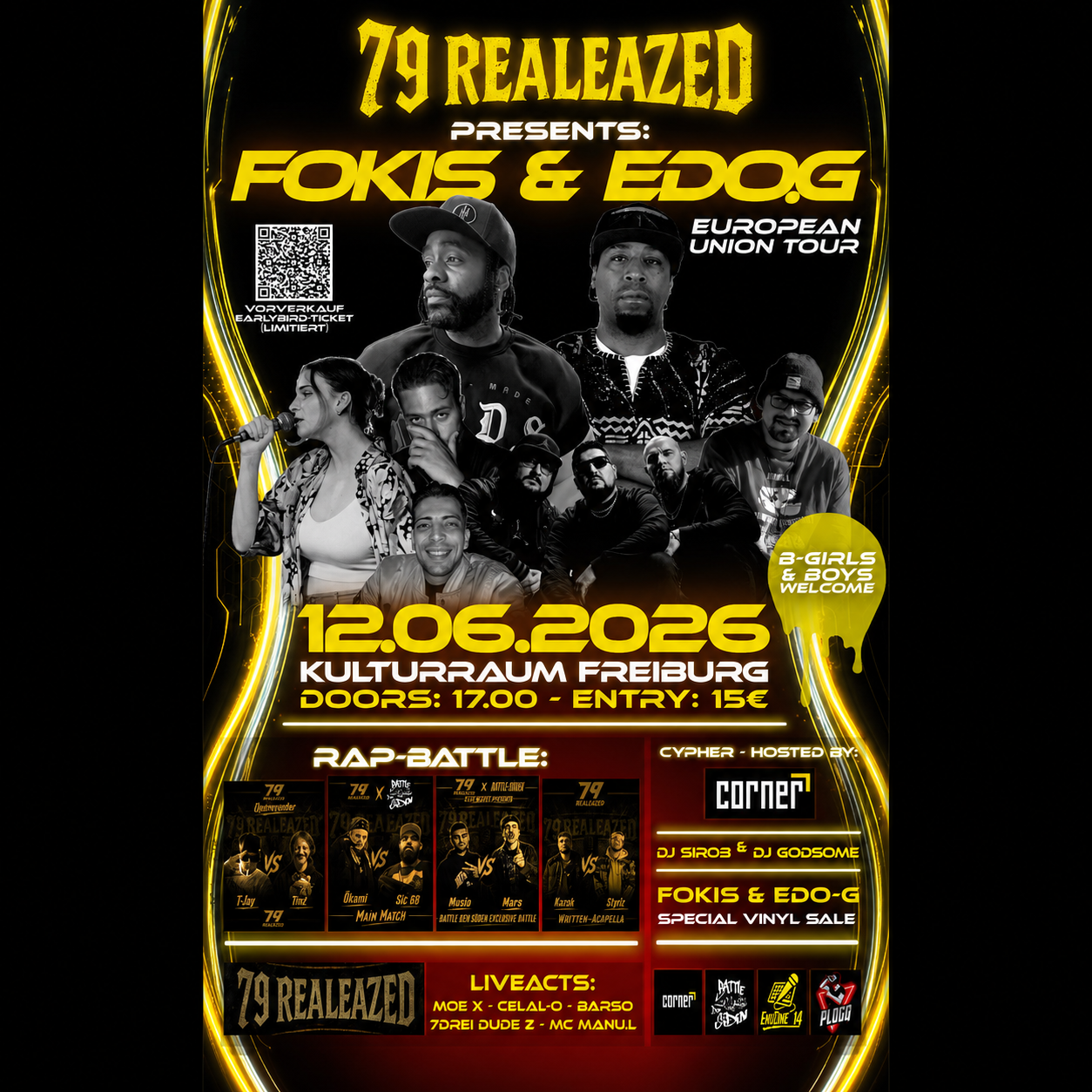 Edo. G & Fokis — "European Union" Album Release Show | June 12, 2026 (Freiburg, DE)