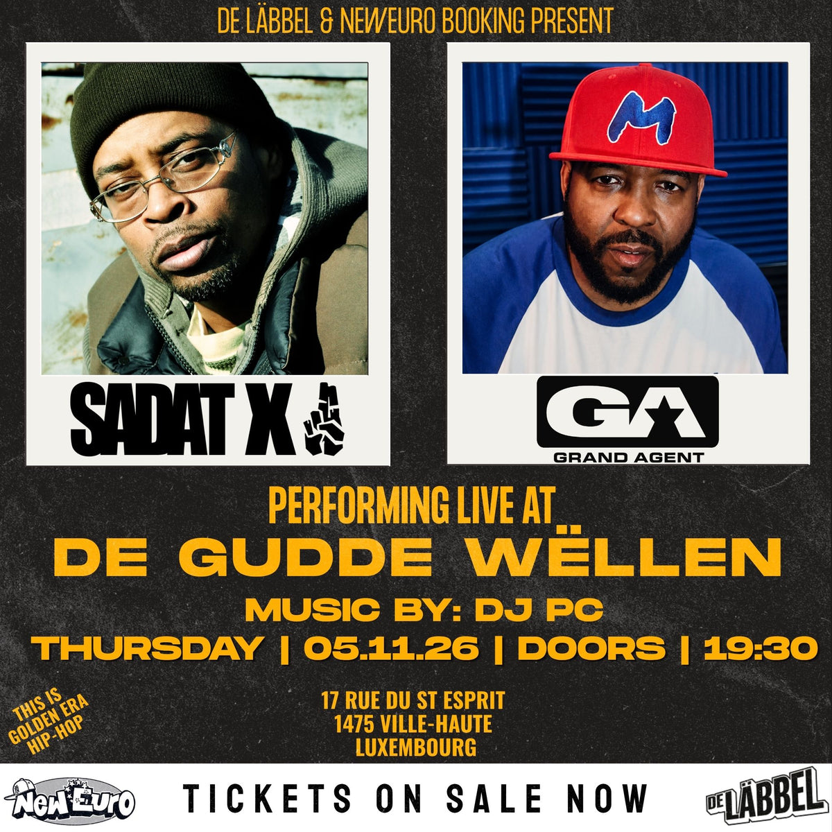 Sadat X — "Never Left" Anniversary Show | November 5, 2026 (Luxembourg, LX)